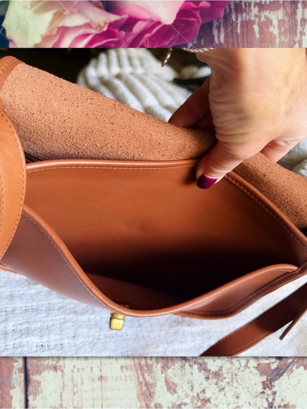 VINTAGE COACH BRITISH TAN CROSSBODY CLASSIC CITY BAG 9790 - Picture 15 of 17